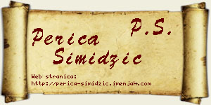 Perica Simidžić vizit kartica